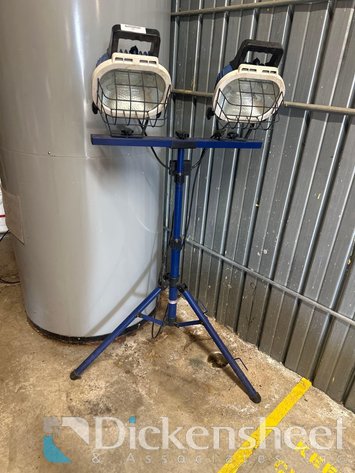 Image for DUAL HEAD WORK LIGHT WITH TRIPOD STAND-QTY (2)
