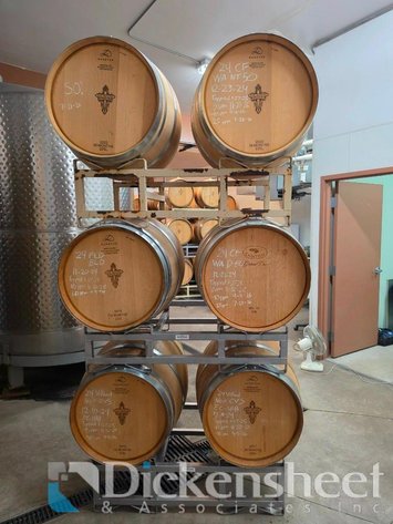 Image for STACK OF DOUBLE BARREL RACKS-QTY (3), BARRELS ARE NOT INCLUDED