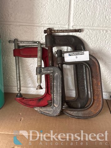 Image for LOT OF (4) METAL C-CLAMPS