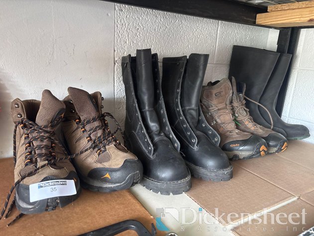 Image for LOT OF BOOTS AND HIKING BOOTS
