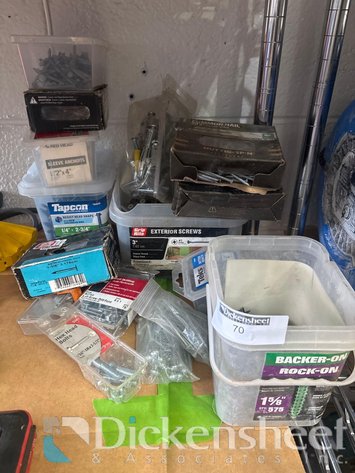 Image for VARIETY OF SCREWS, NAILS AND HARDWARE