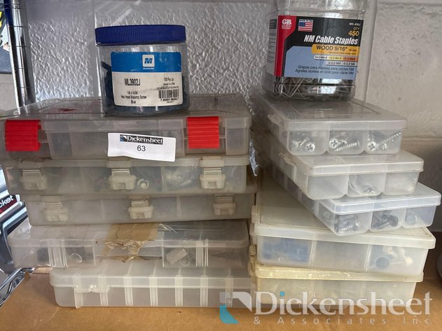 Image for VARIETY OF SCREWS, STAPLES, DRYWALL SCREWS