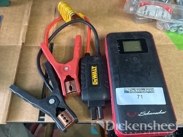 Image for SCHUMACHER LITHIUM JUMP STARTER POWER PACK WITH DEWALT