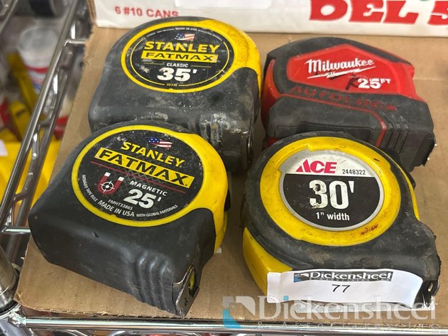 Image for LOT OF TAPE MEASURES