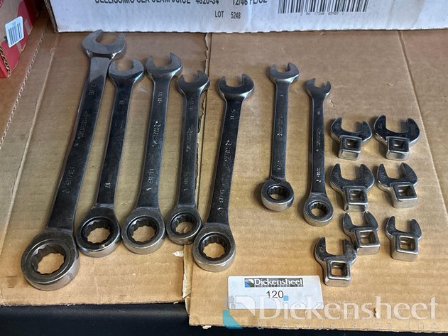 Image for RATCHETING WRENCH SET AND OPEN END CROWFOOT WRENCHES