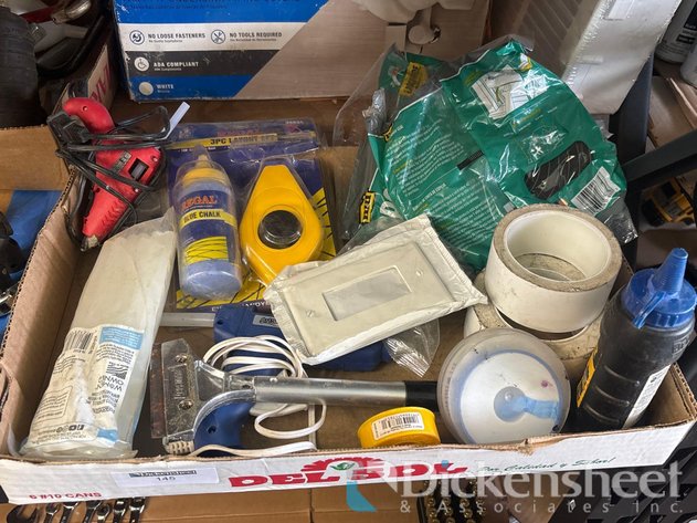 Image for MARKING CHALK, SCRAPERS, THREAD TAPE AND GLUE GUNS