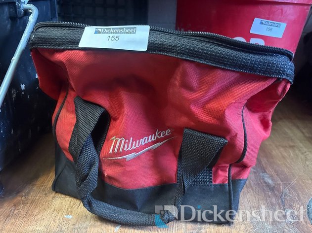 Image for MILWAUKEE TOOL BAG WITH WRENCHES, CUTTERS, SCREWDRIVERS