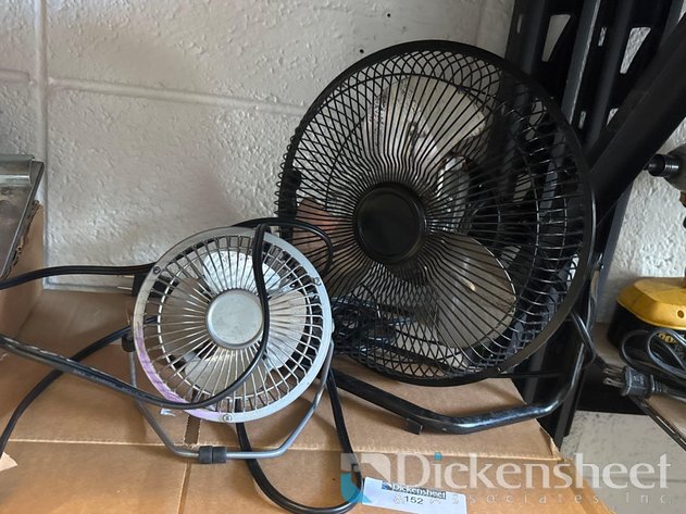 Image for LOT OF (2) SMALL ROOM FANS