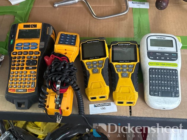 Image for RHINO LABEL MAKER, LINEMAN’S BUTT SET, KLEIN TOOLS SCOUT 3