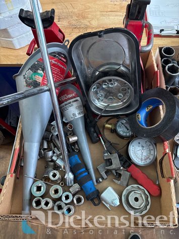 Image for JACK STANDS, FUNNELS, SOCKETS, PRESSURE GAUGES