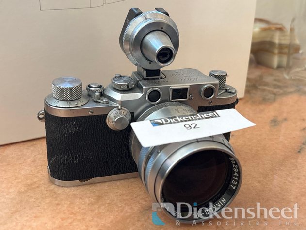 Image for LEICA CAMERA WITH NIKKOR 13.5CM LENS & VIEWFINDER