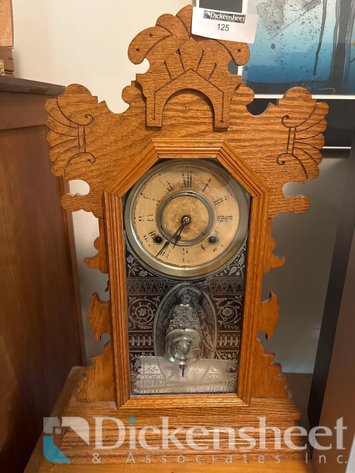 Image for ANSONIA CLOCK COMPANY WOOD MANTEL CLOCK