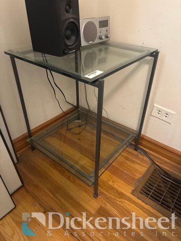 Image for GLASS TOP TABLE WITH FLOOR LAMP