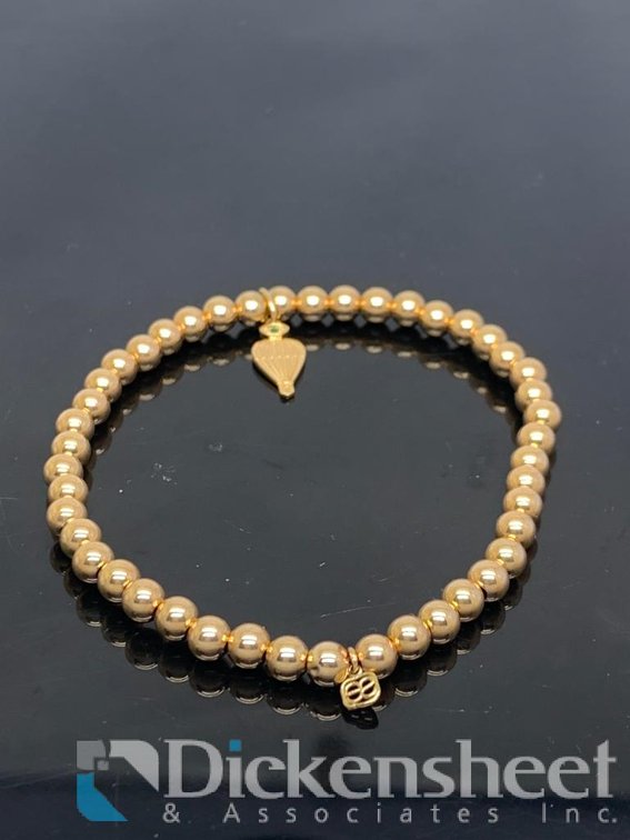 Sydney Evan 14K Yellow Gold Hot Air Balloon Wiked Bracelet