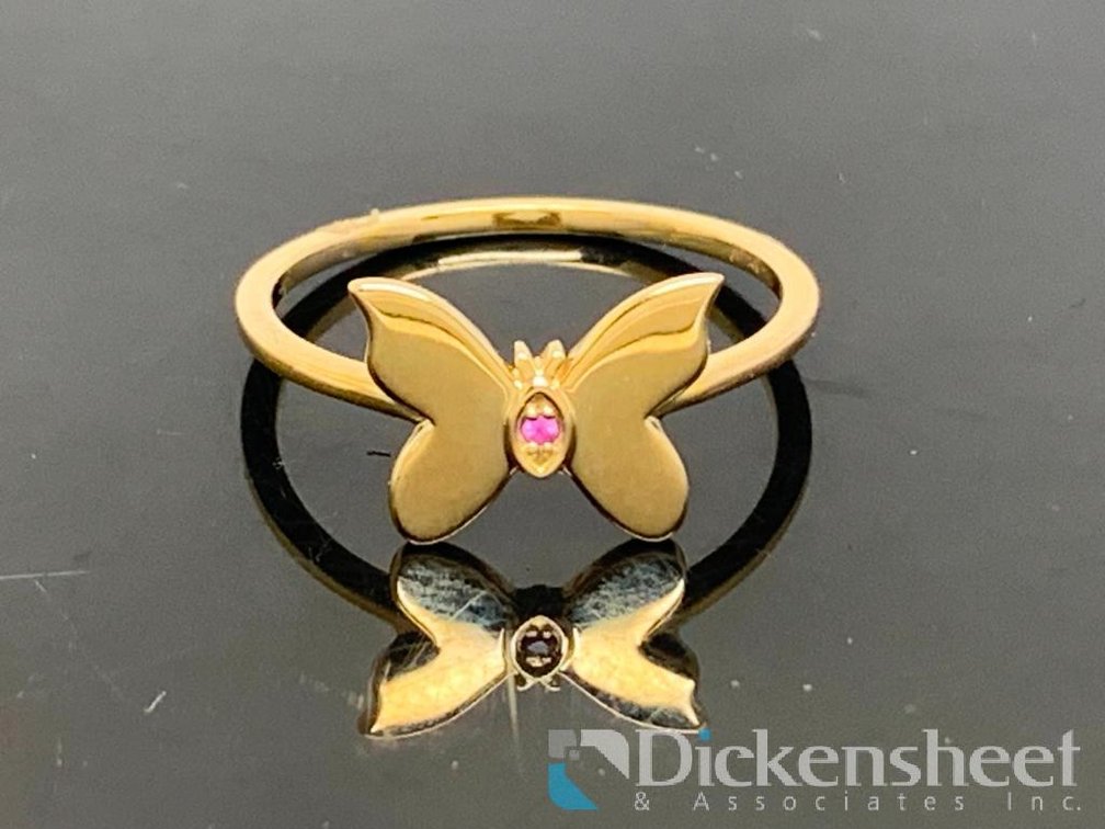 Sydney Evan 14K Yellow Gold Butterfly Ring