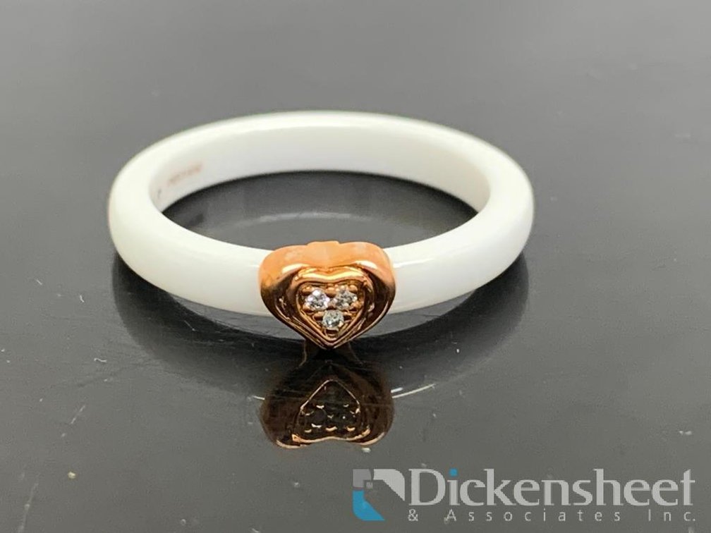 Ceramic Heart Shape Ring
