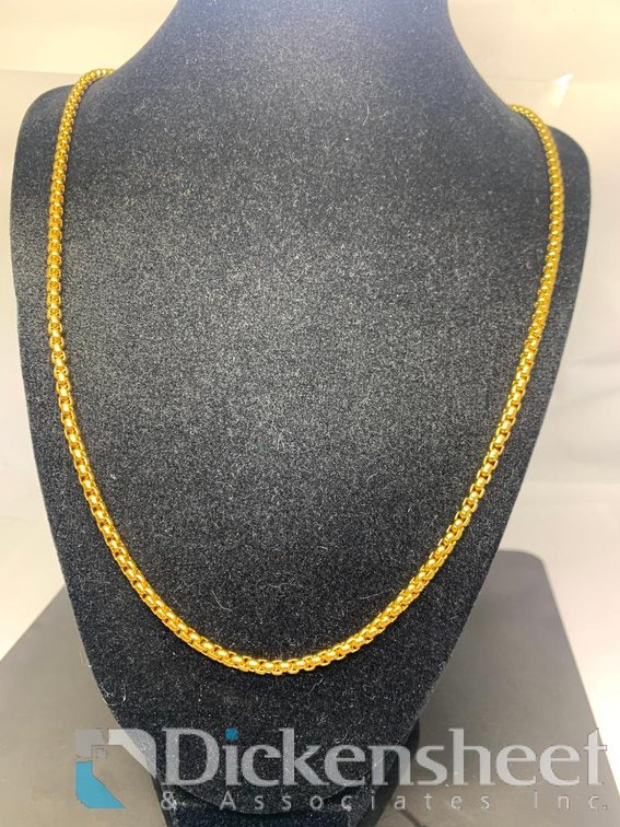 Gold Tone Chain Necklace