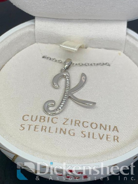 Sterling Silver K Necklace