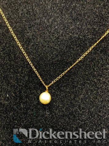 Image for 14K Yellow Gold Pearl Neckalce