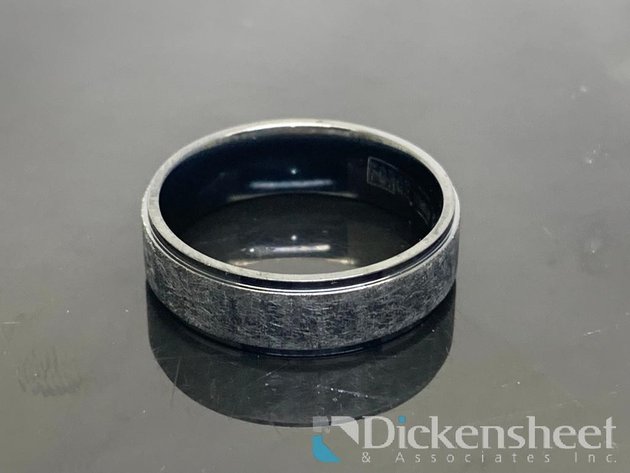 Image for Black & Gray Tone Titanium Wedding Band