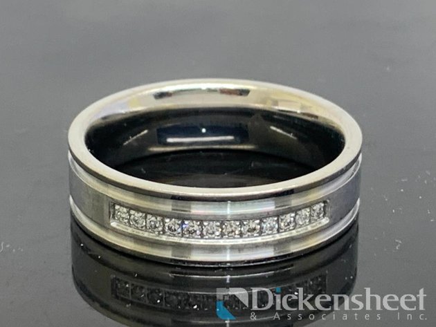 Image for Siver Tone Men's Wedding Band