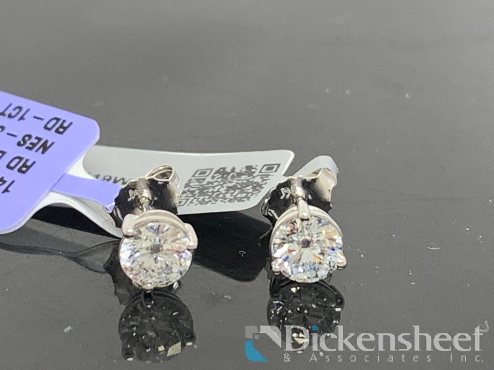 1.00CTW Lab Grown Diamond Earrings New