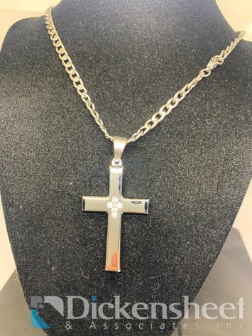 Image for Silver Tone Cross Necklace