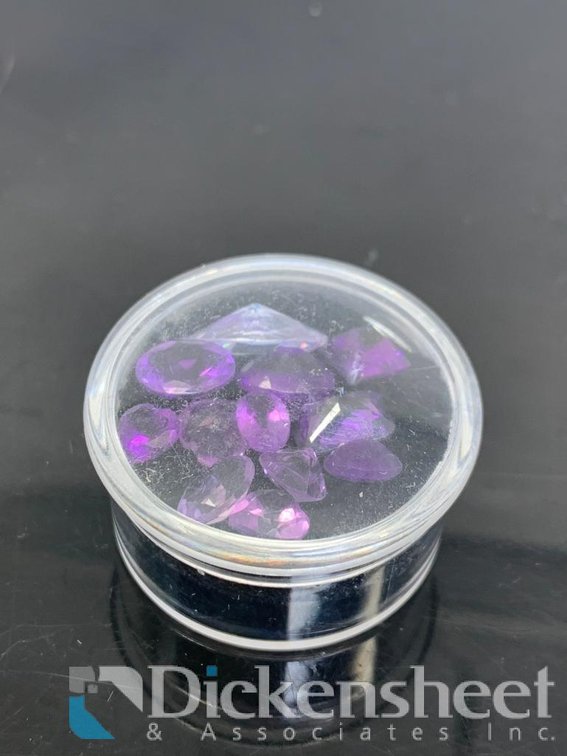 Lot of Loose Purple Gemstones