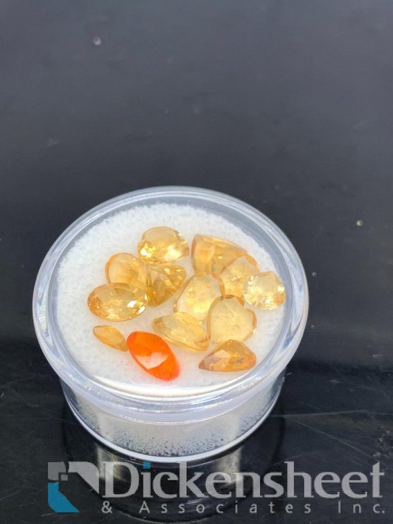 Lot of Loose Yellow Gemstones