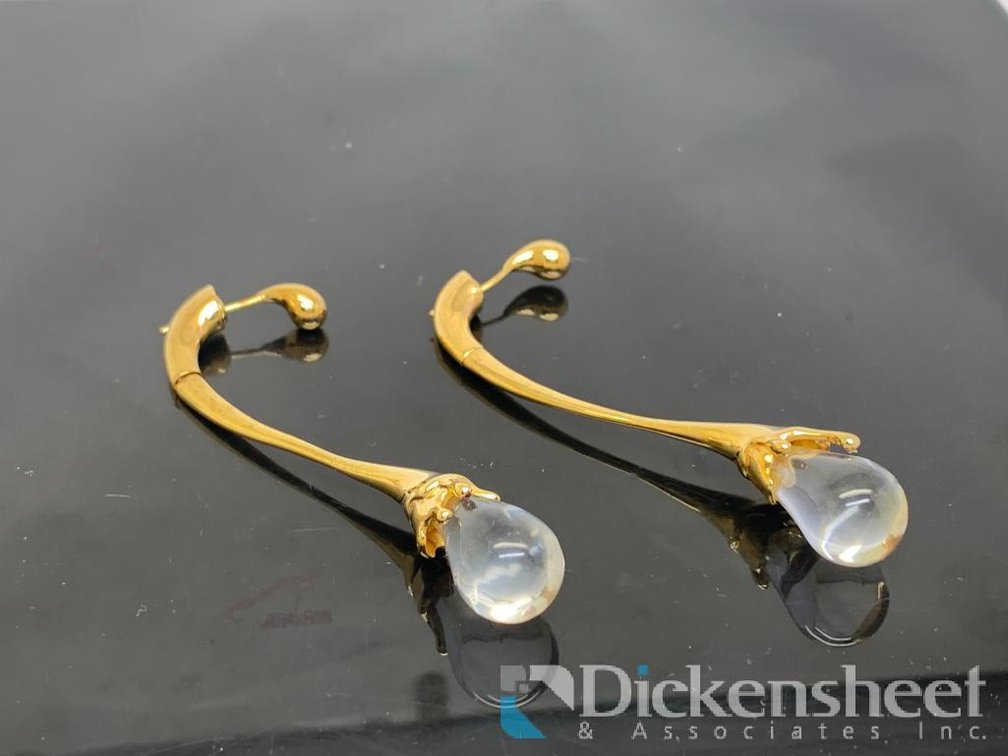 Bottega Veneta Drop Crystal Quartz Earrings
