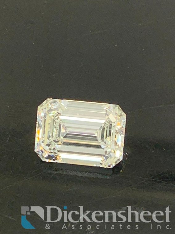 5.07 Carat Lab Grown Diamond Emerald Cut VS2 Clarity E Color