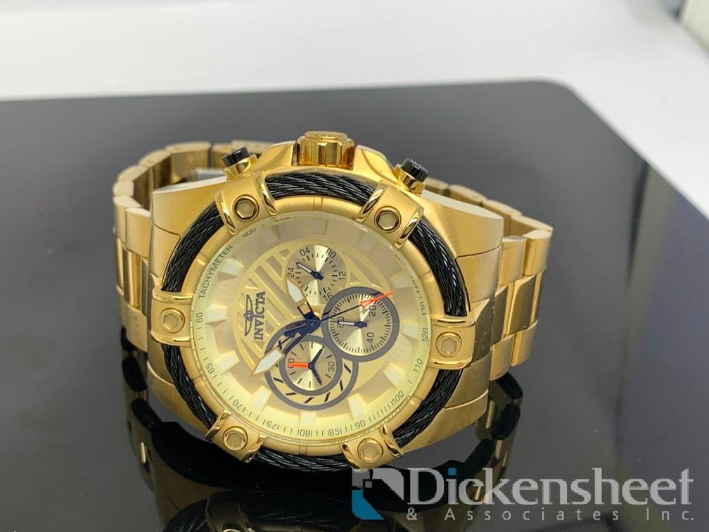 Invicta Gold Tone Men's Watch Chronograph