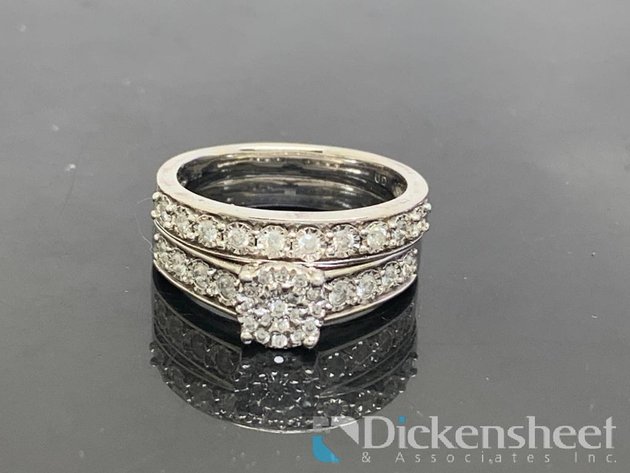 Image for Sterling Silver Wedding Set