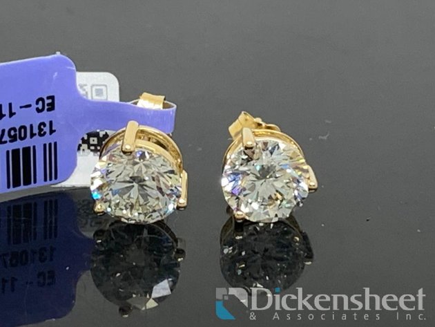 Image for 4.00CTW Lab Grown Diamond Earrings VS1-2F-G New