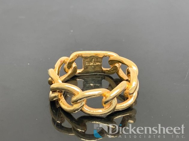 Image for 14K Yellow Gold Cuban Chain Style Ring