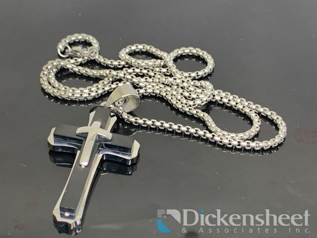 Image for Silver Tone Cross Necklace