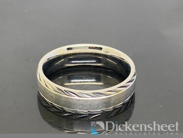 Image for Silver Tone Men's Wedding Band