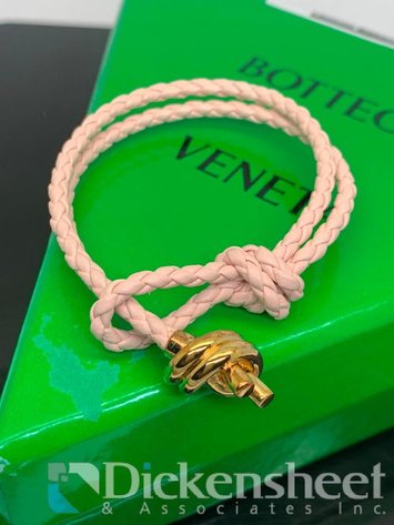 Image for Bottega Veneta Leather & Sterling Silver Bracelet