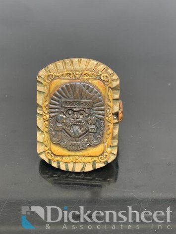 Image for Large Ring Aztec Deity Face