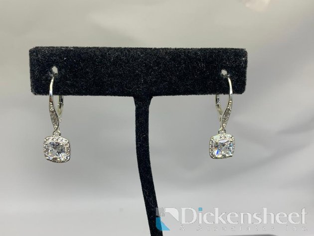 Image for Silver Tone Dangle Earrings