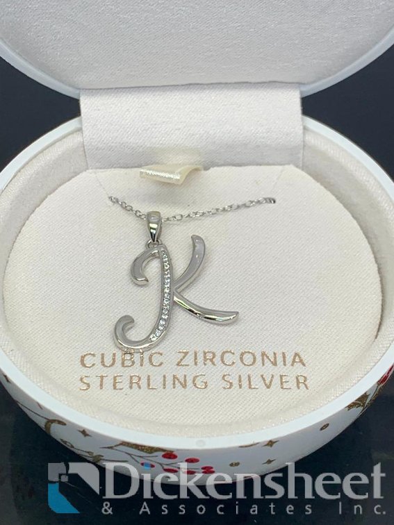 Sterling Silver K Necklace