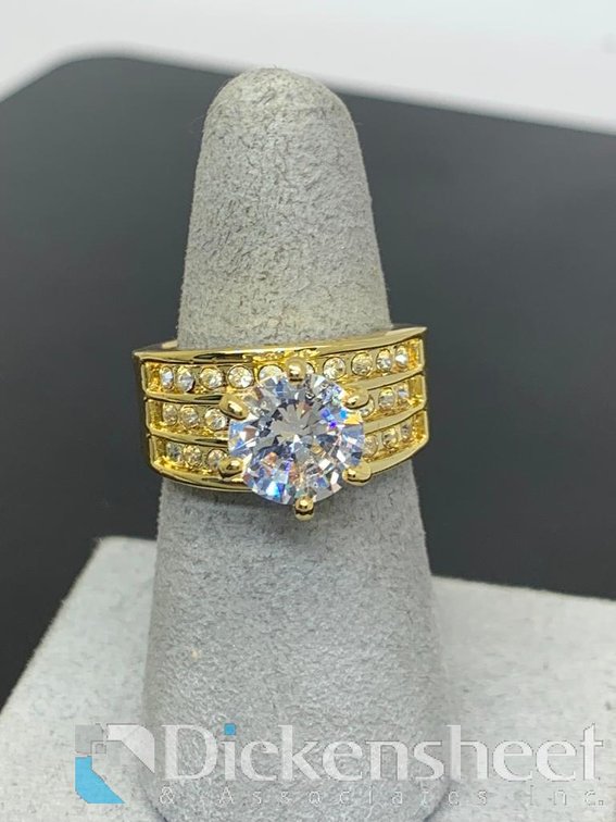 Gold Tone Engagement Ring