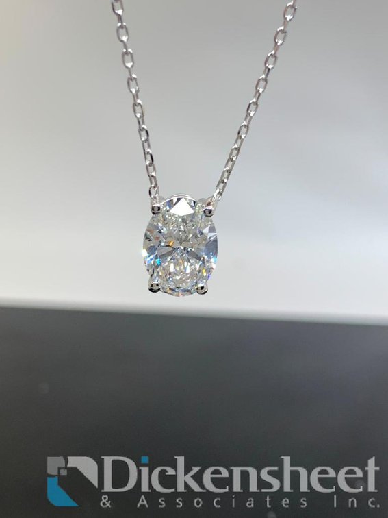 3.03 Carat Lab Grown Diamond Necklace