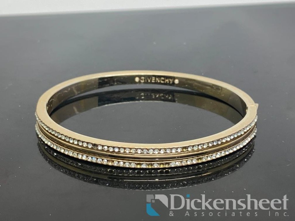 Givenchy Gold Tone Bangle Bracelet