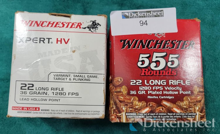Image for (2) BOXES .22 LONG RIFLE