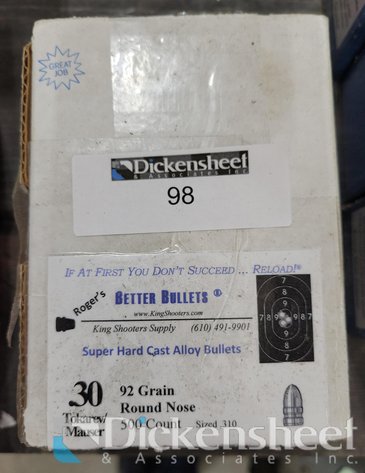 Image for (1) .30 TOKERAV/MAUSER RN 92 GRAIN
