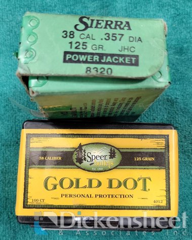 Image for (2) .38 CAL, 125 GRAIN AMMUNITION