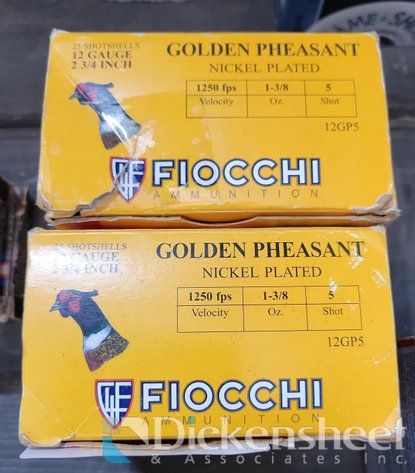 Image for (2) BOXES FIOCCHI 12 GAUGE AMMUNITION