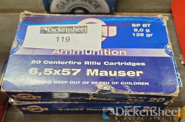 Image for (2) BOXES 6,5 X 57 MAUSER RIFLE CARTRIDGES