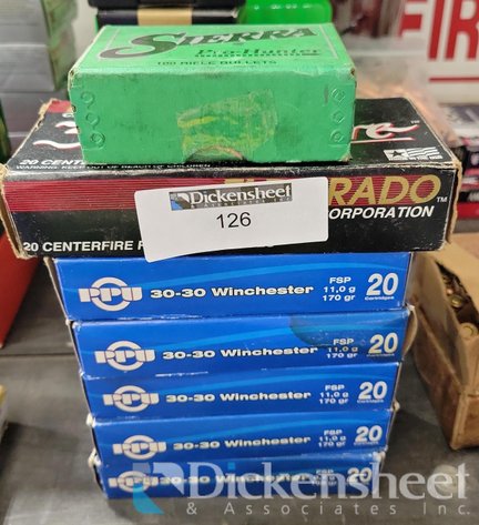 Image for (7) BOXES 30-30 DIFFERENT BRANDS OF AMMUNITION